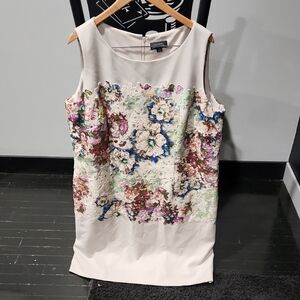Tahari Floral Embroidered Dress - Multicolor